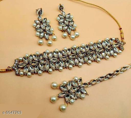 Women's Alloy Gold Plated Jewellery Set - Image 8