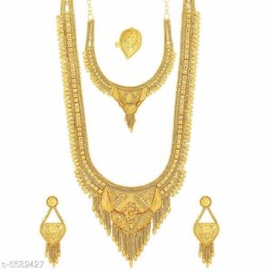 Stylish Women's Jewellery Set – Gold Plated 2024