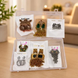 6 Pairs Antique Fashion Earrings Set for Women & Girls | Traditional Designer Earrings Combo