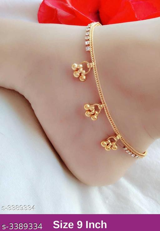 Women's Alloy Gold Plated Anklets & Toe Rings - Image 3