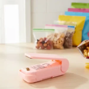Mini Plastic Bag Sealer Cuts Food Waste