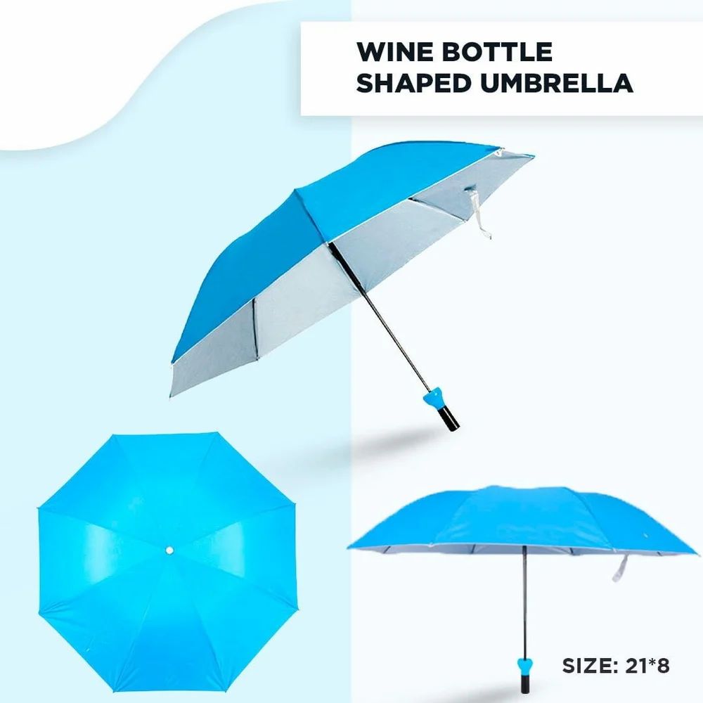 Windproof Bottle Umbrella Picks for Rain & UV - Image 3