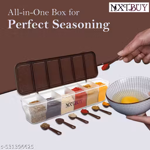 NXTBUY 6 Compartment Airtight Masala Dabba 1800ml - Image 4