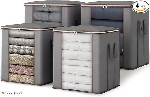Large Capacity Clothes Bag (Pack of 4) – Under-Bed Storage
