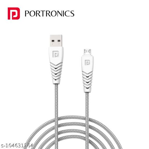 Portronics Konnect B Micro USB Cable 1m 3.0A White