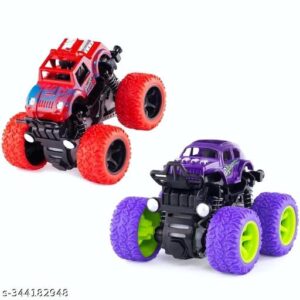 Monster Truck Friction Powered Cars Toys Pack of 2