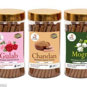 KRISHNA Premium Rose Chandan Mogra Dry Dhoop Incense Sticks