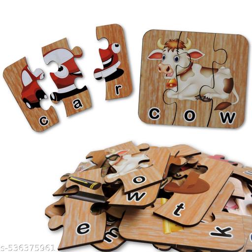 Wooden Spelling Learning Puzzle Game – 15 Set